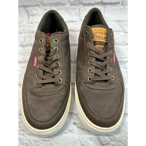 Levi Other - Mens Levi Brown Lace up Sneaker Shoe Size 9.5